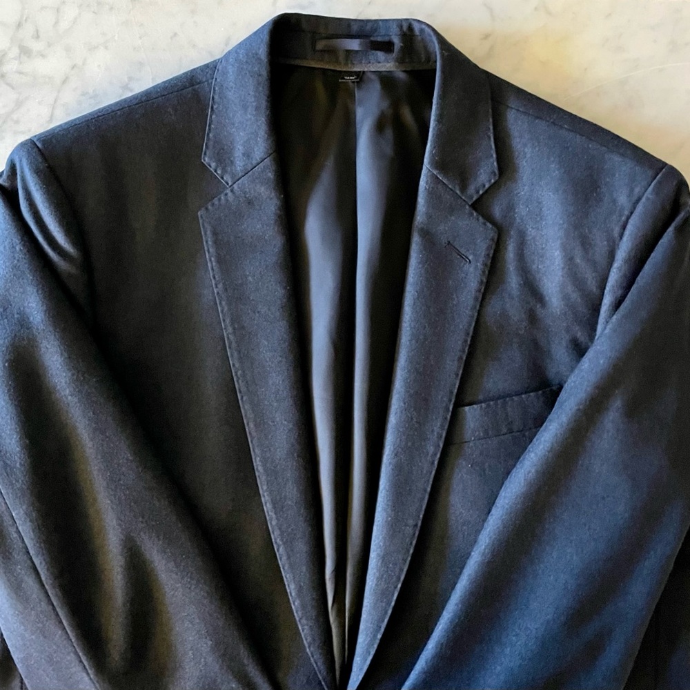 Blue J.Crew Ludlow Blazer in 100% Wool from Vitale Barberis, Size 40R